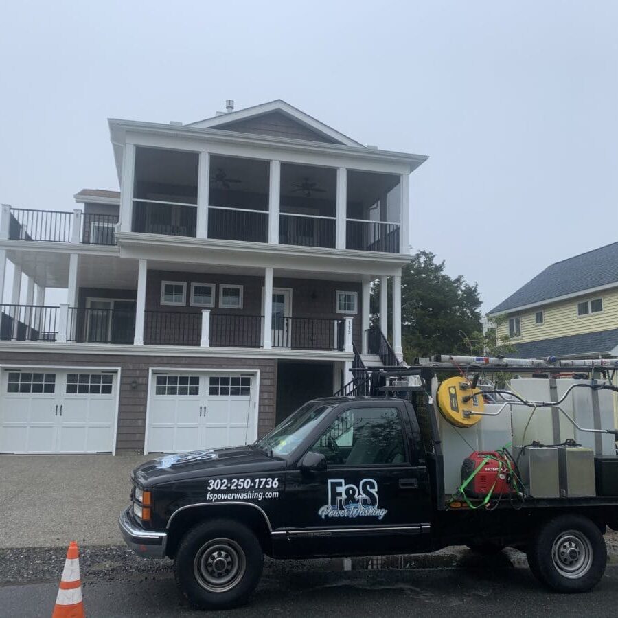 F & S Powerwashing provides safe & effective house washing.