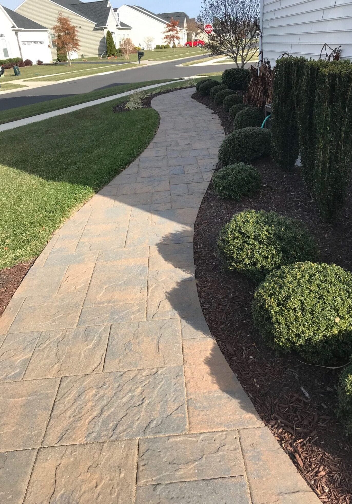 Stamped Concrete Pressure Washing