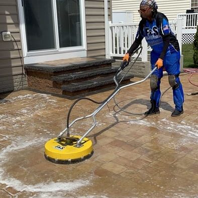 fs paver sealing and cleaning 3 Pavers can add beauty to practically any outdoor area. You can use them to make a pathway from your driveway to your front door. You can use them to create designs on a patio. They make an excellent addition to backyard gardens. They’re spectacular until they get dirty. Then, it’s time for paver cleaning and restoration.